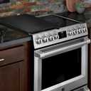 uxcell Stainless Steel Stove Top Cover, Noodles Board for Burner Stovetop, Cooktop Cover for Gas and Electric Stove, 21.2"L x 14.7"W x 3"H, Black