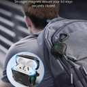 ESR for AirPods 4 Case, Compatible with AirPods 4th Generation Case (2024), Compatible with MagSafe, Powerful Drop Protection, Magnetic Lid, Cyber Series, Black