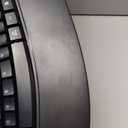 Wireless Keyboard and Mouse Combo, 2.4G Full Size Wave Keys Ergonomic Keyboard with Wrist Rest and 3-Level DPI Adjustable Wireless Ergonomic Mouse for Windows, Mac OS Desktop/Laptop/PC(Black)