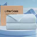 Cooling Comforter Twin Size for Hot Sleepers, 68"x90" Summer Cooling Blanket for Night Sweats, Silk Soft Lightweight Breathable All-Season Blue Cooling Quilt Blanket, Blue