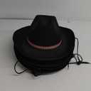 Pro Cella Felt Women Cowboy Hat (4 Black)