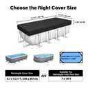 Safana 16x32 ft Rectangle Winter Pool Cover for Above Ground Pool 420D