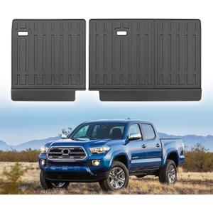 Custom for 2005-2023 Toyota Tacoma Double Cab Rear Seat Backrest Mats All Weather TPE Protection Mat Accessories (for 2005-2023 Toyota Tacoma Double Cab)