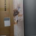 Large Framed Neutral Abstract Wall Art, 2 Piece Modern Canvas Prints Paintings, Beige Gold Abstract Pictures for Living Room Hallway Dining Room Bedroom Office Wall Decor 24x36 In