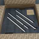 Natural Marble Outdoor Towel Rack with Weighted Base, KES 5-Feet Pool Towel Rack Outdoor for Hot Tub 18/8 Stainless Steel, Adjustable 3 Arms with Storage Tray, Brushed Finish OTR200-2