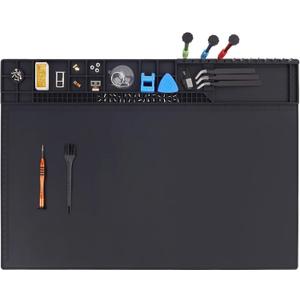Premium Heat Resistant 932F 22"x 14.2" Magnetic Silicone Soldering Mat Electronics Work Mat for Computer Cell Phone Laptop Repair,BGA Soldering Gun Iron Workbench Protection