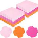 150 Pcs Pink and Orange Napkins 6.5"x 6.5" Pink Orange Hot Pink Scalloped Napkins 3 Colors Disposable Dinner Hand Towels For Tequila Sunrise Party Graduation Decorations 2026