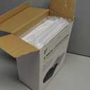 4 Pack Under Desk Hanging Shelf Drawer Organizer, Attachable Plastic Hidden Storage Tray, Easy Adhesive Mount Holder for Standing Tables, Office, Counters, Cabinets, Workstations - White