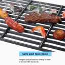 17 inch Cooking Grates for Nexgrill 6-Burner Deluxe 720-0896B Gas Grill, Cast Iron Grill Grids for Home Depot 720-0898 720-0896E 720-0896X 720-0896 720-0896BK 720-0896C 720-0898A Replacement Part