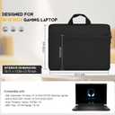18-19 inch Gaming Laptop Case Sleeve for Dell Alienware 18 Area-51 / m18 / m18 R2, ASUS ROG Scar 18 2025 2024 / Strix G18, Predator Helios 18 / Neo 18, Padded Laptop Carrying Bag Cover w/Handle-Black