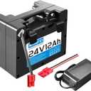 24V12Ah Lithium Battery for Electric Wheelchair, Built-in 30A BMS, Including 2A Charger, Anderson Connector,Replace Lead-Acid Batteries, Suitable for Power Range of 100-700W (24V12Ah)