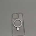 TORRAS Crystal Clear for iPhone 16 Pro Case Magnetic Stand,[Compatible with MagSafe][Flexible Stable Stand]Mil-Grade Protection Transparent Slim Anti-Yellowing Anti-Scratch Ring Kickstand 6.3", Ostand