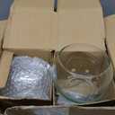 12 Pcs Glass Bubble Bowl Vase Bulk, Clear Round Glass Centerpiece Bowls for Valentine's Wedding Table Decor, Fish Flower Bud Vase Terrarium for Event Party DIY (3.5" h X 4.7" w)
