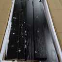 Little Tree 63-Inch Long Console Tables for Entryway, Large Sofa Table Behind Couch, Wooden Entry Foyer Hallway Table, Modern Console Sofa Tables for Living Room, Black