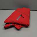 Doglay 2 in 1 Dog Coat with Harness Built-in, Waterproof Dog Winter Jacket with Pocket & Poop Bags, Reflective Adjustable Pet Winter Coat for Small, Medium, Large Dogs - Red, L