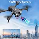 MOCVOO Drone with Camera for Adults, 1080P HD Mini FPV Drones for Kids Beginners, Foldable RC Quadcopter Toys for Boys Girls with Altitude Hold, 3D Flip, 3 Speeds, Headless Mode, Carrying Case