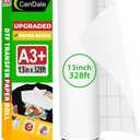 Upgraded DTF Paper Roll 13 x 328ft - Paper Based A3+ DTF Transfer Paper Roll for DTG Printer, Eco-Friendly, No Jamming, No Smear, Hot/Cold Peel DTF Roll 13 Inch for Dark & Light Tshirt