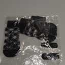 EXPAWLORER Anti Slip Dog Socks to Prevent Licking Paws, Dog Shoes for Hot Pavement, Dog Booties for Small Medium Large Senior Dogs, Traction Control Boots & Paw Protectors for Hardwood Floors (Medium (4 Count), Black Grey Plaid)