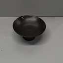 Cabilock Ceramic High-Footed Fruit Tray Decorative Fruit Bowl for Kitchen Counter Ideal for Party Snack Dessert Display Black