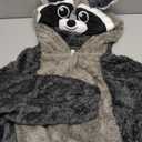 DarkCom Raccoon Onesie Halloween Costume One Piece Unisex Adult Pajamas Women Men Sleepwear Christmas Pajamas (Large)