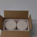 Mister Candle Non Scented Pillar Candle, Unscented 4 x 4 Inch Candles (Set of 2) Hand Poured Ivory Unscented Candles for Home Decor, Premium Wax, Smokeless & Dripless, 80 Hour Burn Time