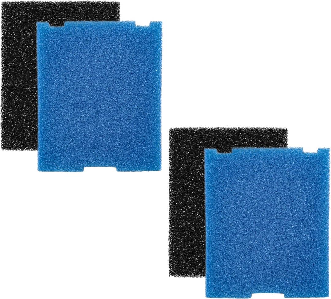 2-Set Foam Flat Box Filter Pads for Tetra 19015 SF1 SPF1 26592 Submersible Pond Filter, for FK5 FK6 Filtration Fountain Kits