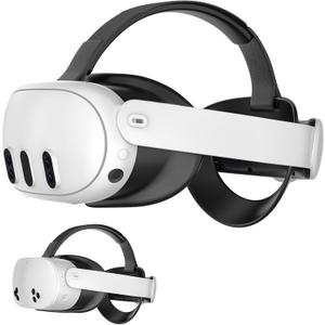 Head Strap for Met-a Quest 3/Quest 3S,Comfort Head Strap for Met-a Quest 3/Quest 3S, Adjustable Hinges, Head Rest & Soft Cushioning for Reduced Head Pressure, Enhanced Balance & Comfort