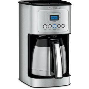 Cuisinart 12-Cup Coffee Maker, Programmable PerfecTemp Thermal Carafe Coffee Machine with 1-4 Cup Setting, Brew Strength Control and Brew Pause, Stainless Steel, DCC-3400NAS, Silver
