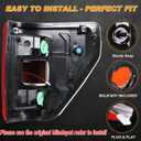 Tail Light with Blind Spot Compatible With 2021 2022 2023 Ford F150 Left Driver Side Taillight Rear Brake Lamp Halogen Type Without Bulb # ML3Z13405C (Module NOT Included)