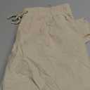 Mens Casual Cotton Linen Pants Elastic Waist Drawstring Straight Summer Beach Pants XL