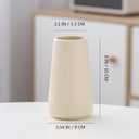 Beige Vase - Beige Ceramic Vase, 6 Neutral vase Home Decor, Boho Off White Cream Vases for Flower, Minimalist Modern Ivory vases for Centerpieces, Room Decor, Living Room, Bedroom or Gift