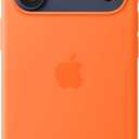 Apple iPhone 17 Pro Silicone Case with MagSafe and Camera Control: Lightweight Phone Case, Wireless Charging Compatible, Smooth Matte Finish; Orange