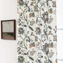 Floral Farmhouse Curtains 96 Inches Long 2 Panel Set for Bay Window,Semi Blackout Green and Brown Primitive Farm House Style Antique Curtains for Living Room Bedroom, Size: 50"W x 96"L