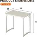 BestOffice | 32 Inch Computer Desk | White | Sturdy Office Desk