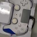 Kamylorus Wired Controller for PS-5/PC, Gaming Controller with Dual Vibration, Programmable/Remap/Turbo/RGB Light, 3.5MM Headphone Jack (White)