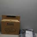 Kitsure Dish Drying Rack for Kitchen Counter, Stainless Steel Sink Organization and Storage Essentials with Cutlery Holder, Home and Appartment Decor, 12.2''W x 15.7''~23''L, Black