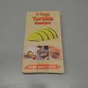 Tortilla Sealer Crimper Press - 4pcs Quesadilla Maker for 10"+8"+6"+4" Flour Tortillas |Make Sealed Taco,Quesadilla,Empanada,Burrito,Dumpling,Sandwich,BPA-Free Dishwasher Safe (Grey Yellow)