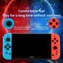 New X80 bluered Handheld Game Console 16gb Build in Many Games 7 inch HD Output Retro Game Support TV Playing Games Gameboy Birthday Gift for Adults