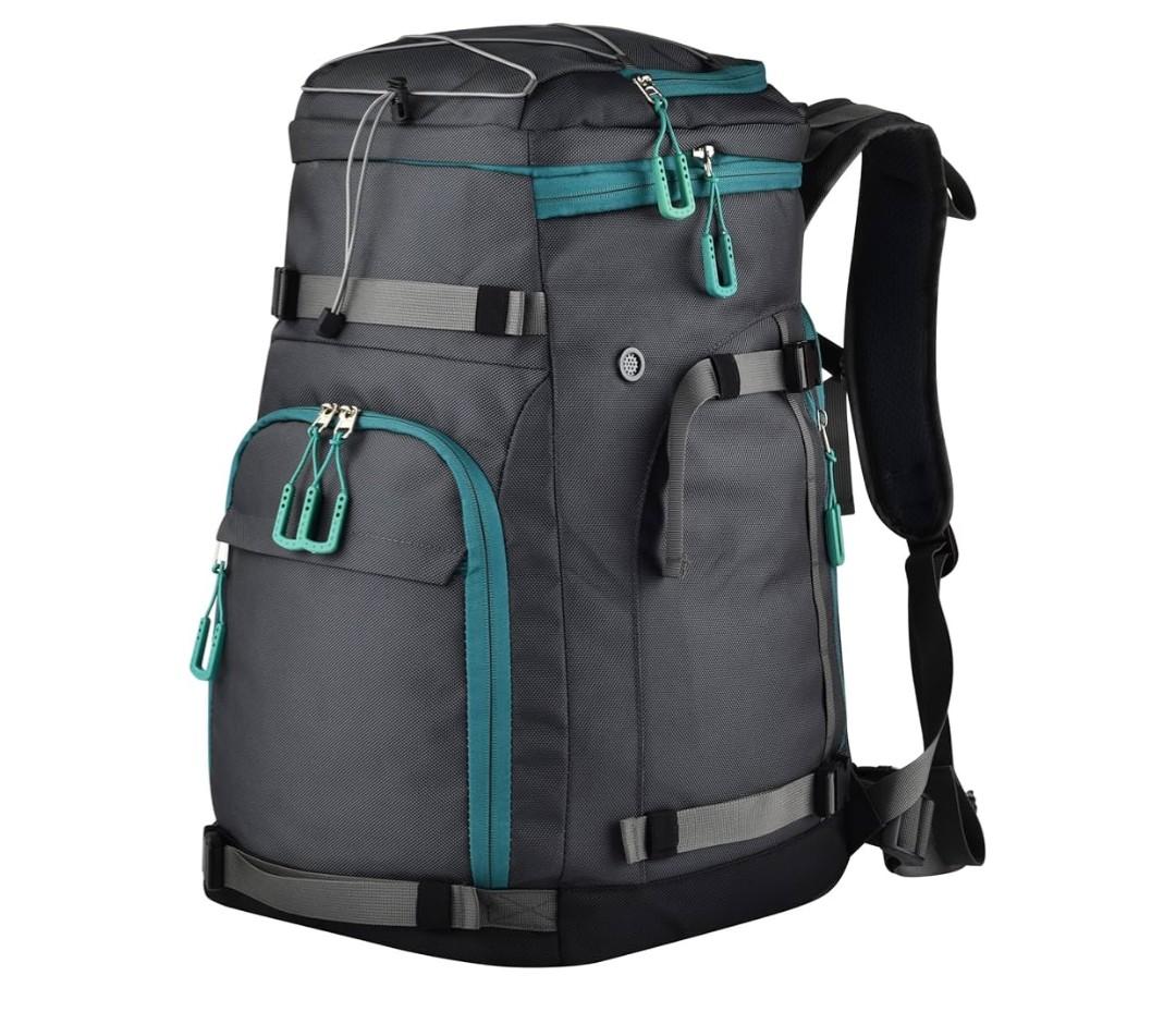 55L70L Expandable Ski Boot Bag – Waterproof, Durable with Helmet Compartment – Ideal for Ski & Snowboard Gear – Men & Women