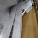 36x96 Inch White Sliding Barn Door Slab with 6.6ft Hardware Kit Included, 5-Panel, MDF Wood Panel Covered with Water-Proof Scratch-Proof PVC Surface, Simple DIY Assembly