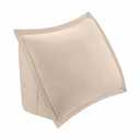 Vellux Heathered Jersey Knit Wedge Pillow (20" x15”x8”) Bed Reading Pillows - Ultra-Soft & Cozy T-Shirt- Throw Pillow with Pocket - Back Rest for Back Support - for Sitting in Bed (Taupe)