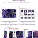 YYSOLDER soldering practice kit Portable DIY Electronic Kits Powered by Batteries or USB Cable electronic kit adult