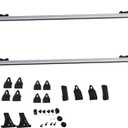 Universal 48 330LB Car Top Roof Cross Bar Luggage Cargo Carrier Rack w/ 3 Kinds Clamp Silver