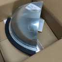 12" 1/4 Acrylic Quarter Dome Security Mirror 90 Degree Convex Corner Safety Mirror for Blind Spot Elimination in Warehouses, Offices, Retail Stores, and Parking Garages (1, 12 Inch)