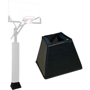 Base Padding Basketball Square Base Pads Heavy Duty Base Padding Square Pad Outdoor Fits 4"x4", 5"x5", 6"x6",6"x8", 8"x8" Bases Waterproof UV-Resistant Durable Protection Pad (Black)