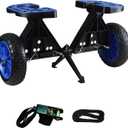 Kayak Cart, Sit-On-Top Kayak Cart Dolly Drainage Kayak Trolley with All Terrain Airless Wheels for Scupper Holes Plug-in Kayaks