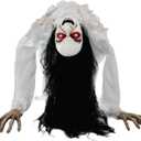 Haunted Hill Farm 3-Ft. Possessed Woman Animatronic with Lights & Sound
3 Ft Tall, Motion-Activated Movement, LED Lights, Sound, Battery Power, Animated Halloween Decoration, Halloween Display