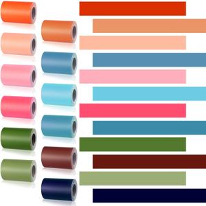 Fuutreo 12 Roll Bulletin Board Borders Bulk 393.6 ft Straight Rolled Border Trim Classroom Bulletin Board Decorations for School Whiteboard Cork Posterboard Chalkboard Wall