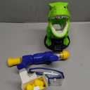 Moveable Dinosaur Shooting Toys for Kids 3-8 Years, Movable Shooting Target Toy with Air Pump Launcher, Interactive Competition Game Gift for Boys and Girls Ages 3 4 5 6 7 8 Years Old