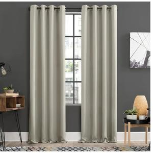 4-pack Blackout Energy Efficient Grommet Curtain Panel Pair, 50" x 84", Pearl